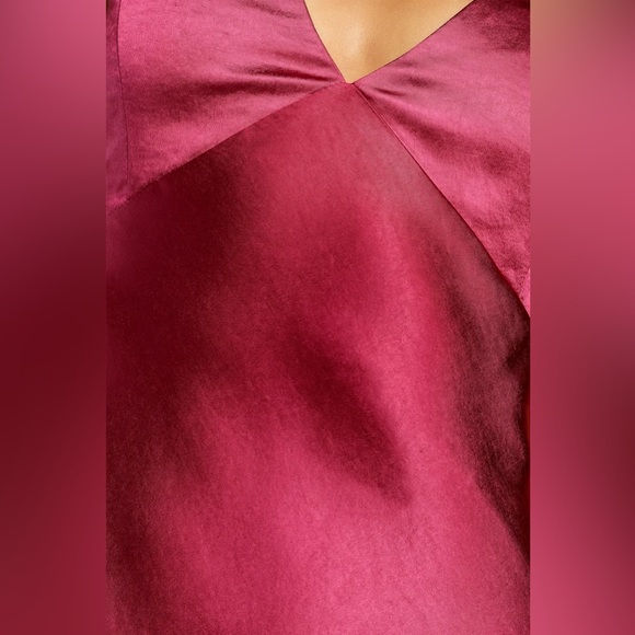 Lulus Incredible Love Magenta Satin Cowl Back Midi Slip Dress - Picture 9 of 16